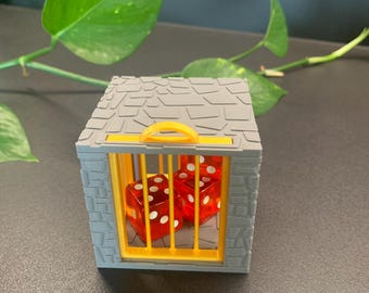 Dice Jail – Tabletop RPG Accessory, DnD Gamer Gift - 3D printed