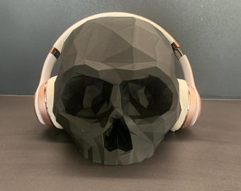 Skull Headphone & Hat Stand – 3D Printed Desk Decor