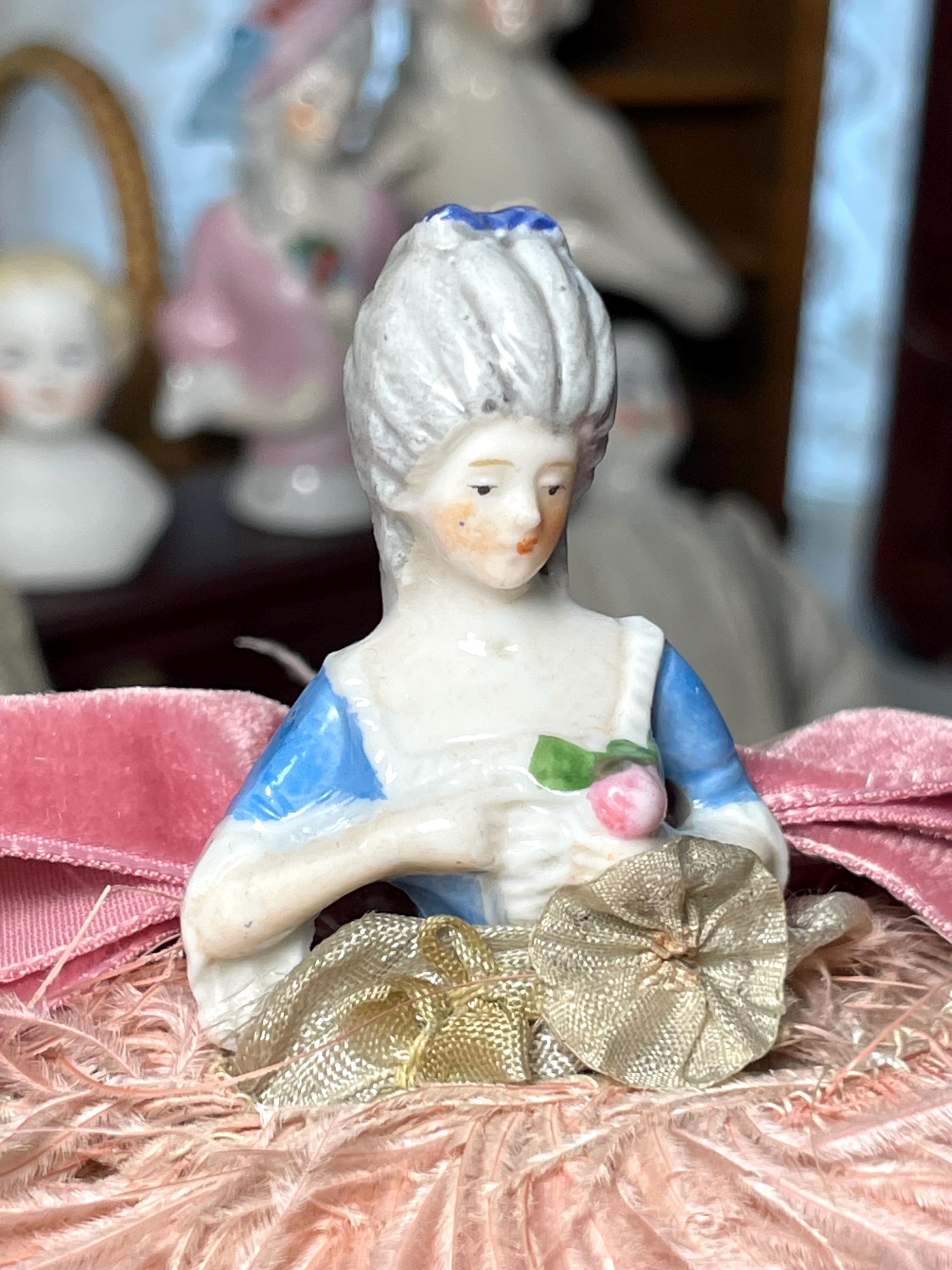 Ref: 2284 Antique Powder Box Bisque Doll - Etsy