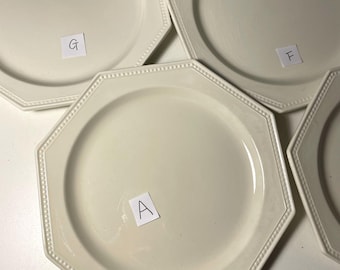 Ref: OCT-CMD-020　Antique Creil et Montereau “Octogonal Pearl” Series, 20.3cm