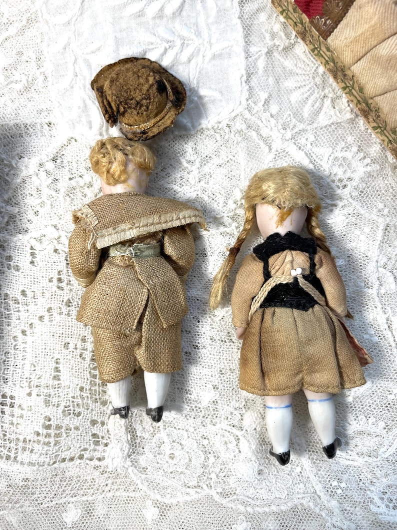 Antique German Mignonette Doll Couple in Tyrolean Costume With Original ...
