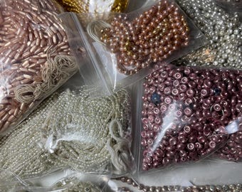 Antique Soufflé Glass Beads, 9 Varieties