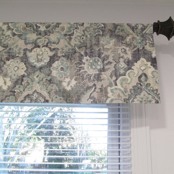 Straight Window Valance/ Boho Curtains/ Kitchen, Bedroom, Living, Dining Room/  Custom Sizing Available! #351