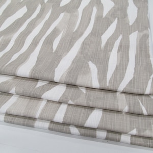 Faux-Fake Roman Shade/ Lined Stationary Roman Shades/ Taupe-White Mock Valance/ Custom Sizing Available! #421