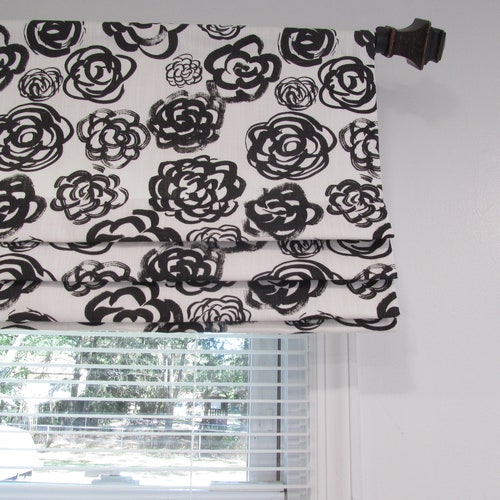 Faux Roman Shade/ Lined Fake Roman Shade/ Stationary Roman Etsy Canada