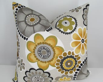 Floral Decorative Throw  Pillow Cover/ Custom Sizing Available! #430