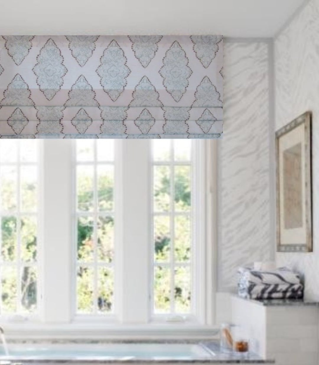 Faux Roman Shades Valance