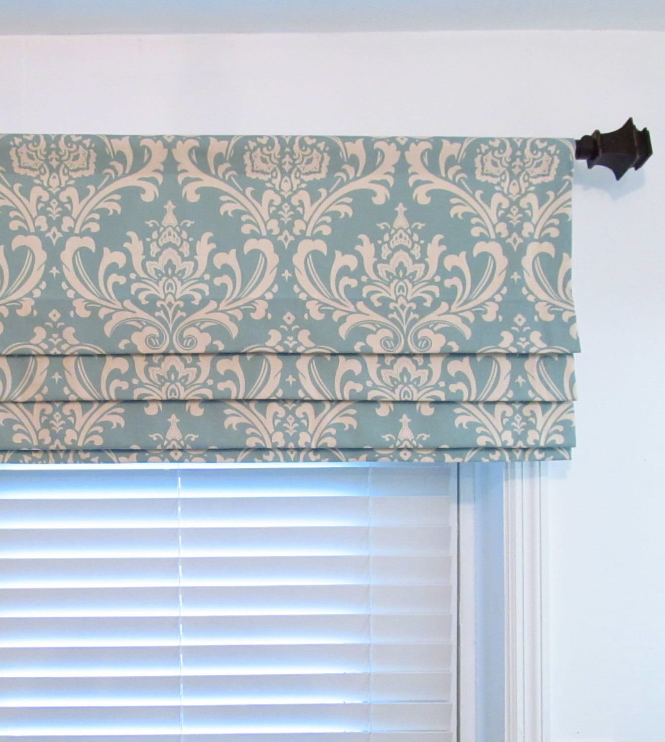 Lined Faux Roman Shade Stationary Roman Blinds Damask Ozborne