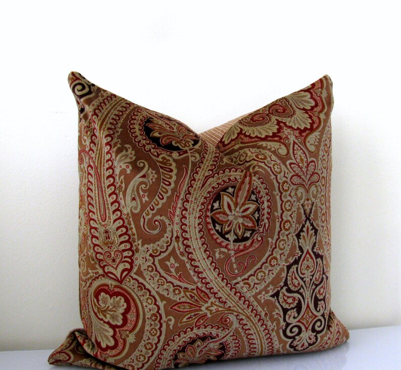 Clearance Velvet Pillow Cover 24x15 Paisley Decorative Etsy