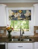 Floral Faux Roman Shade Lined Mock Valance Richloom St. Moritz Carribbean Custom Sizing Available! #106