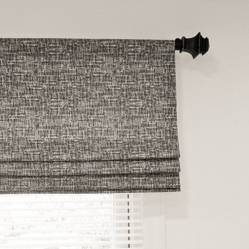 Custom Faux Roman Shade/ Modern Fake Roman Shade/ Textured Etsy