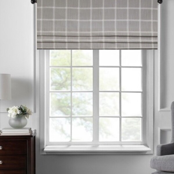 Gingham Roman Shade Etsy