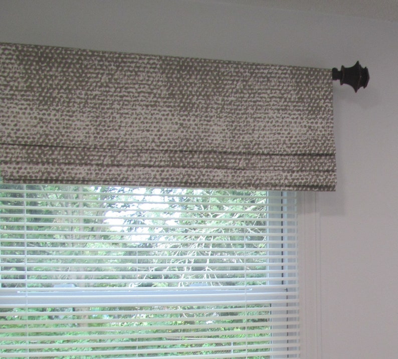 Faux Roman Shade/ Lined Mock Valance/ Fake Roman Shades/ Etsy