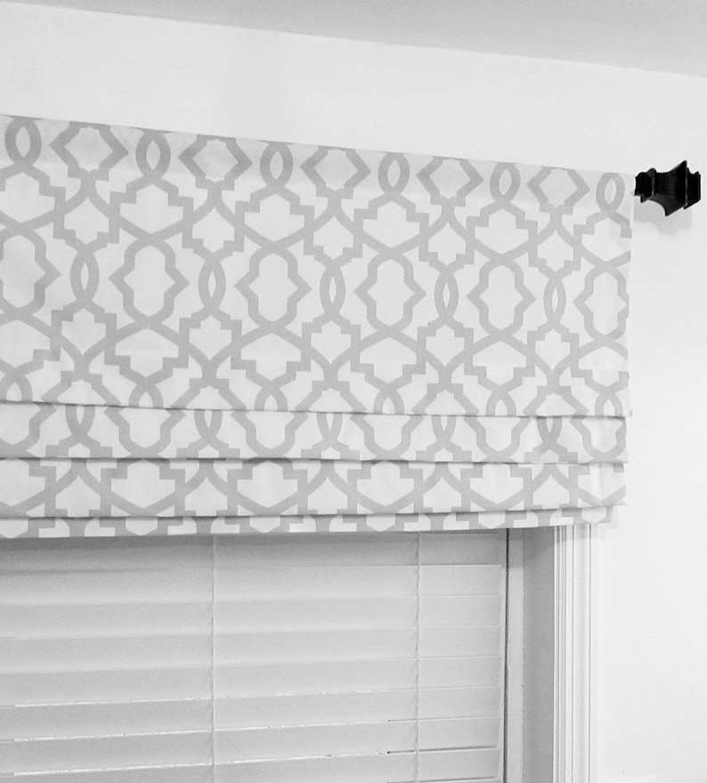 Faux Roman Shades / Lined Mock Valance / Fake Roman Shade / Etsy