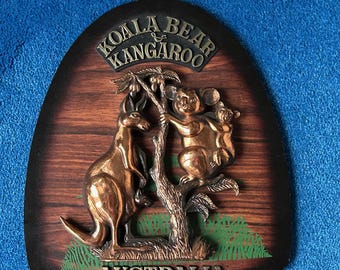 Vintage Souvenir of Australia Koala & Kangaroo