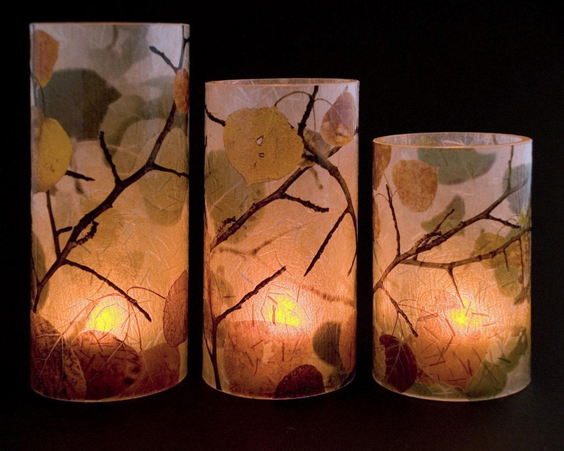 Aspen Electric Candle Covers With 6 Tea Lights. Battery Candles