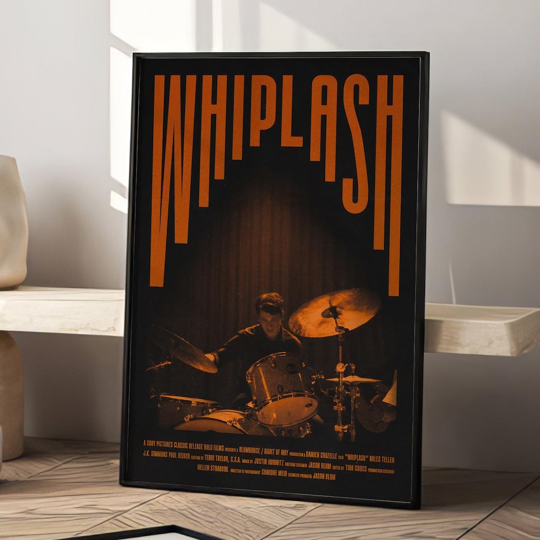 Whiplash Movie Posters - Film Buff Treasures - Retro Poster - Decor ...