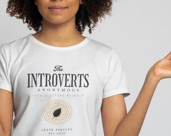 Introvert Shirt, Introvert Gift, Quiet Living Tee, Leave Ripples Not Noise Shirt, Introvert Graphic Tee, Minimalist Unisex T Shirt