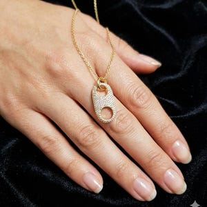 Soda Pull Tab Diamant Anhänger, handgefertigte 925 Sterling Charm