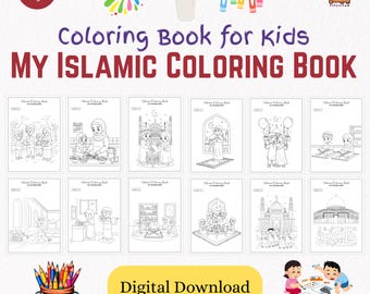 Islamic Coloring Book for Kids | Muslim Values Activity Pages (PDF)