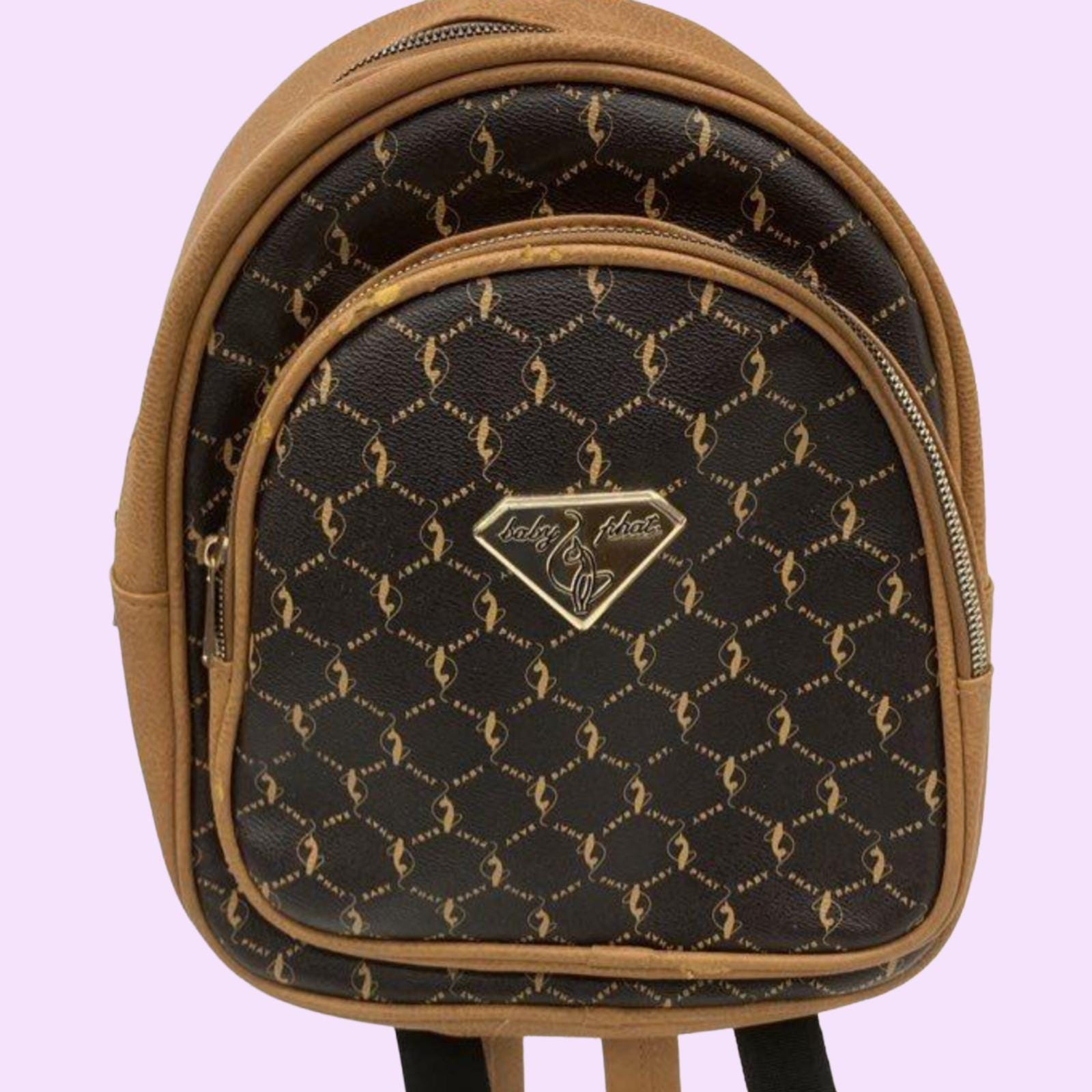 Y2K Baby Phat Streetwear Hip Hop Black Drawstring Backpack Purse Baby Phat Backpack Bags & Handbags for Women for sale | eBay main image 2