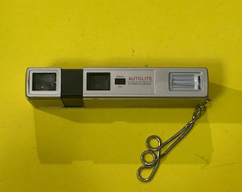 Halina Autolite Telewide 110 Film Camera Vintage Pocket Gold Camera Hong Kong