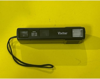 Vivitar 845 Tele Motor 110 Film Camera Dual Lens Motorized Japan Vintage Camera