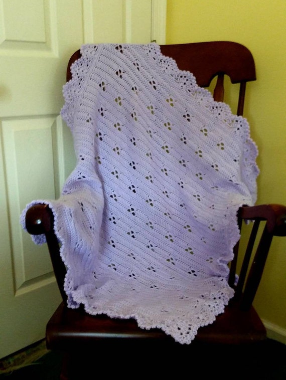 lavender baby blanket