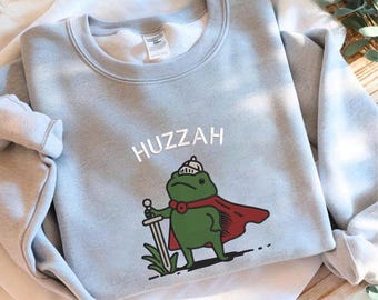 Huzzah Frosch Stickdatei, Mittelalterlicher Ritter Frosch Maschinenstickerei PES DST JEF Instant Download