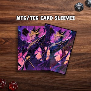 the dark magicians card sleeves Yu-Gi-Oh Card Protector 100 Sleeve Black Burning Magic Dark Magician Girl Yugioh