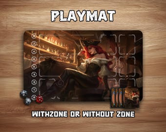 Riftbound Playmat | Miss Fortune | 24"x 14"| Withzone| LOL TCG Game Mat