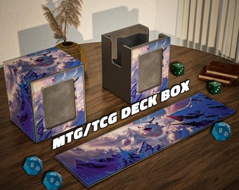 Riftbound Deck Box With Commander Display | Poro – Heart of the Fluft | Leather Card Storage | Hold 100+ Cards