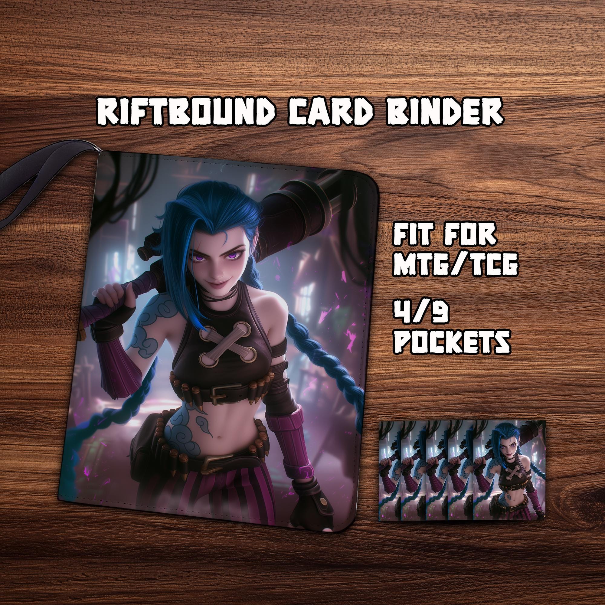 league of legends card binder LYNX Faux-Leather Trading Card Binder Red main image 1