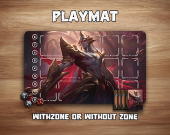 Riftbound Playmat | Zaahen | 24"x 14"| Withzone| LOL TCG Game Mat