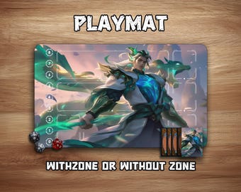 Riftbound Playmat | Zaahen v2 | 24"x 14"| Withzone| LOL TCG Game Mat
