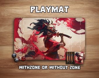 Riftbound Playmat | Akali Blood Moon | 24
