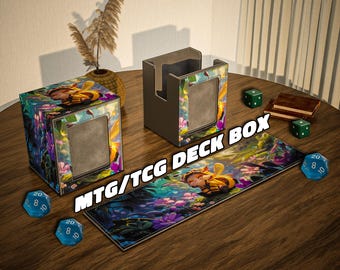 Beemo MTG/TCG Deck Box With Commander Display | | Leather-Like Card Storage