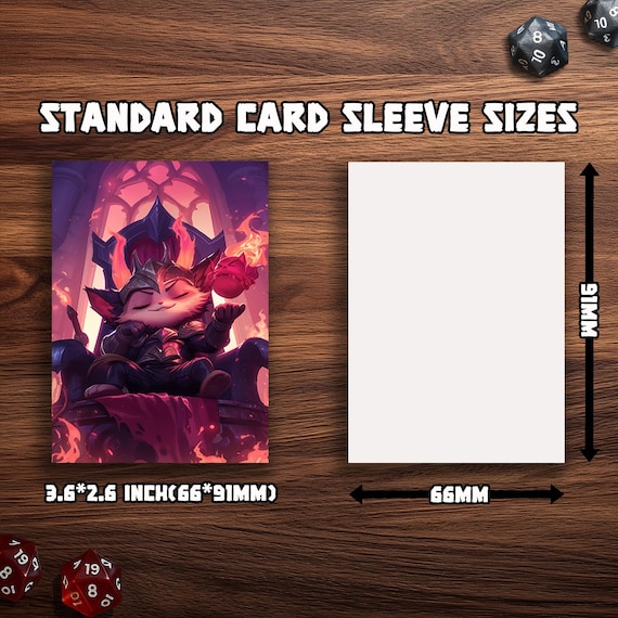 Riftbound Card Sleeves, Big Demon Teemo ,fit for All MTG/TCG Cards,3.6"x2.6"  - Etsy