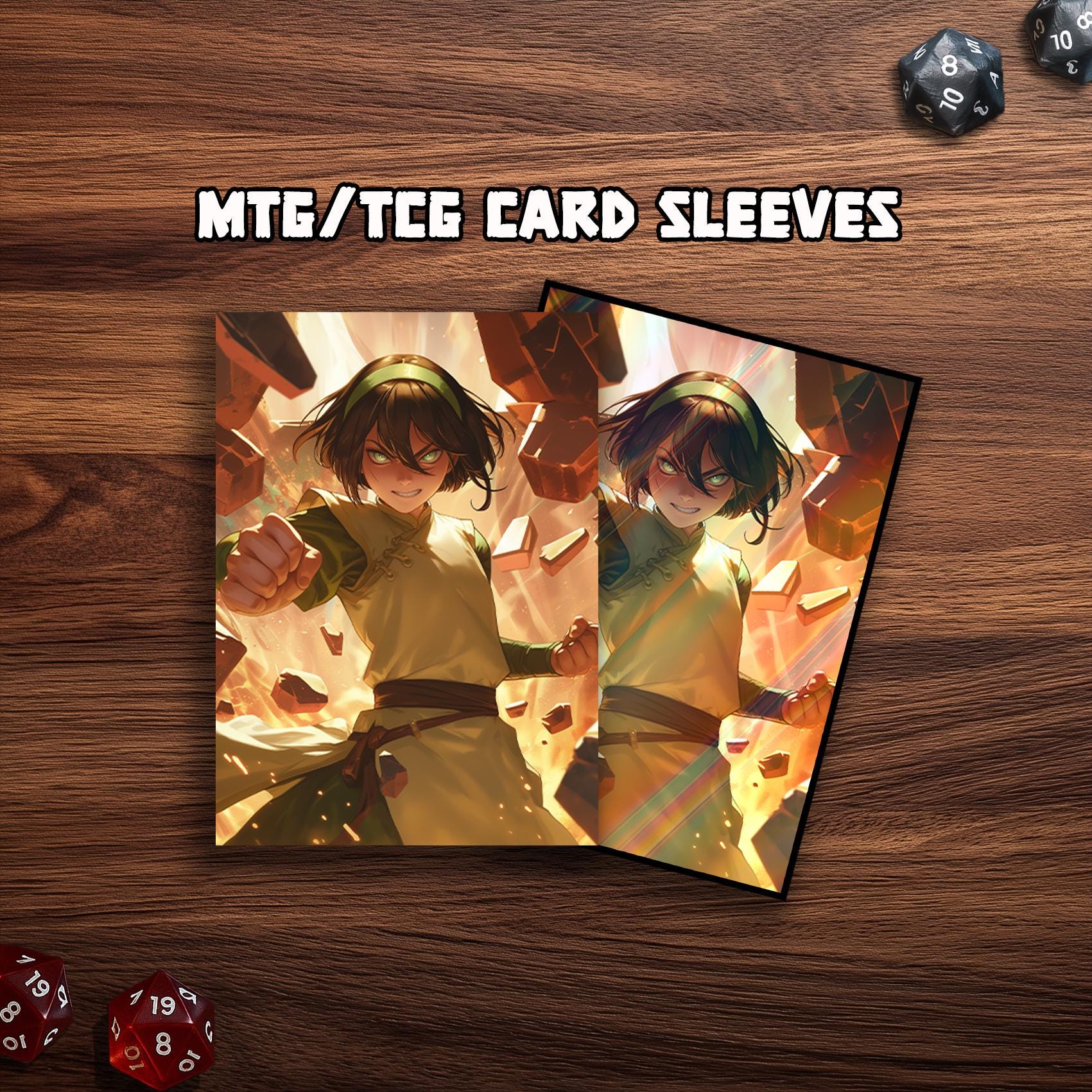 toph card sleeves MTG Commander Deck EDH Deck Toph, the First Metalbender 100 Magic Card –  Moonveil Games main image 0