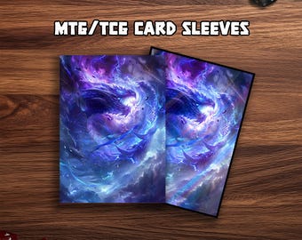 Magical Lightning Dragon Card Sleeves, TCG MTG Standard Size