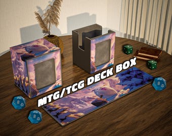 Mighty Poro Riftbound Deck Box With Commander Display | | Leather Card Storage | Hold 100+ Cards