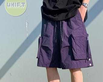 Wijde cargoshort | Wijde broek met trekkoord | SummerY2K-streetwear