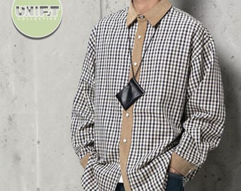 Geruit overhemd met knoop | Top met lange mouwen | Harajuku retro streetwear | Casual losse pasvorm