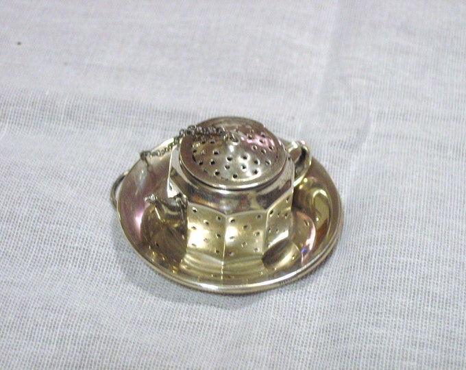 Antique Sterling Silver Tea Ball Teapot Diffuser FREE Etsy