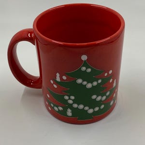 Waechtersbach Christmas Tree Mugs. Made in West Germany