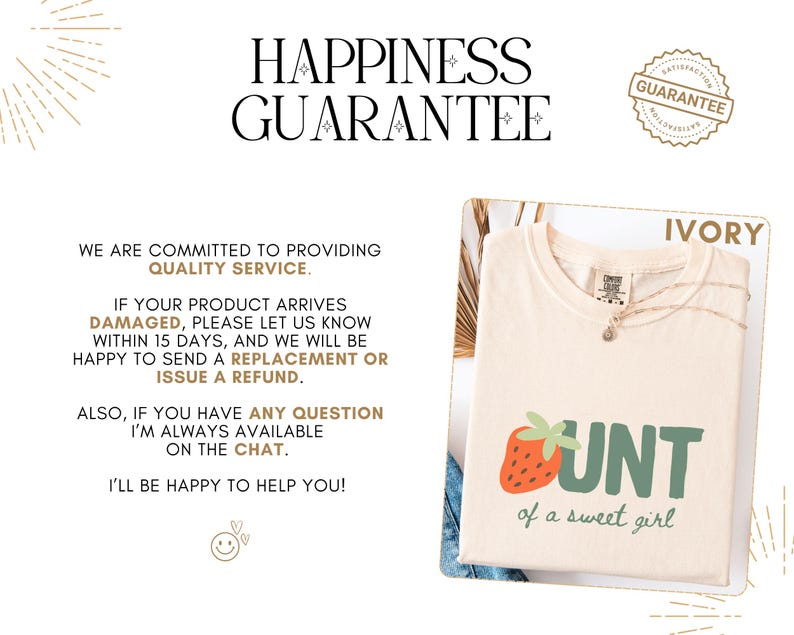 Happiness guarantee card mockup for berry sweet one strawberry birthday shirts, mommy and me matching family comfort colors party tees