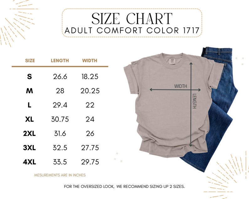 comfort colors aunt shirt size chart, raccoon meme t-shirt sizing guide, unisex fit measurement chart