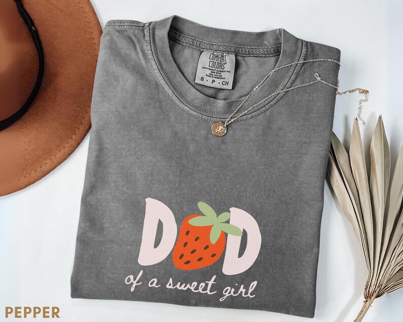 Dada strawberry shirt mockup for berry sweet one first birthday celebration, matching family comfort colors tee for strawberry themed birthday party