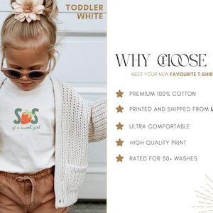 Lifestyle mockup of berry sweet one first birthday shirt on toddler, cute strawberry themed birthday outfit for mommy and me family celebration
