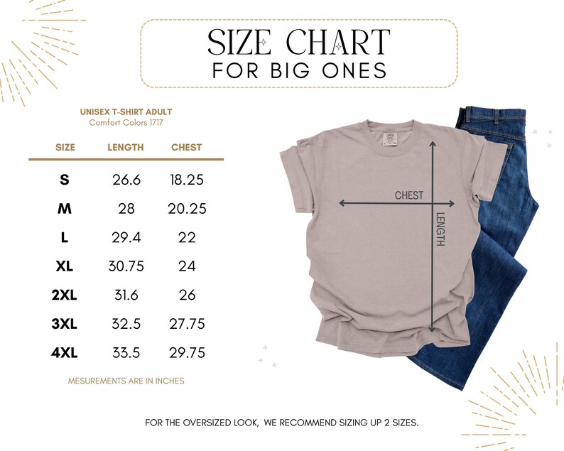Comfort Colors shirt size chart mockup for berry sweet one strawberry birthday shirts, mommy and me matching family tee sizing information